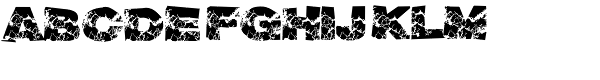 Grunge Broken Font UPPERCASE