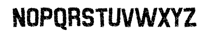 Grunge Tank Font LOWERCASE