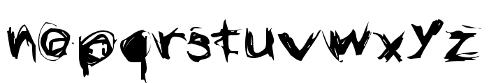 Grunge Font LOWERCASE