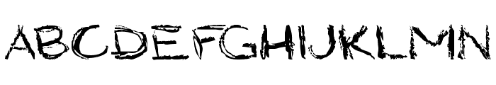 Grungy StyleRegular Font LOWERCASE