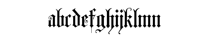 Grusskarten Gotisch Font LOWERCASE