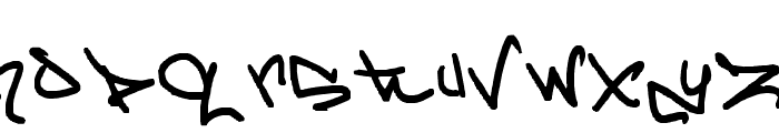 graffd Out Font LOWERCASE