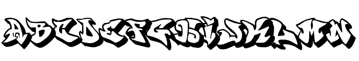 graffonti 3ddrop Font LOWERCASE