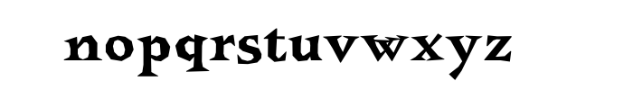 Guenter Bold Cyrillic OT Font LOWERCASE