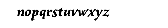 Guenter Bold Italic Cyrillic OT Font LOWERCASE