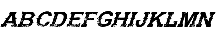 Gunfighter Academy Italic Font LOWERCASE