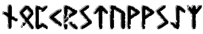 Gunfjaun Runic Font UPPERCASE