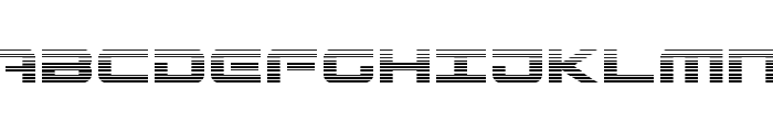 Gunship Gradient Font UPPERCASE