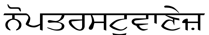 GurbaniKalmi Font LOWERCASE