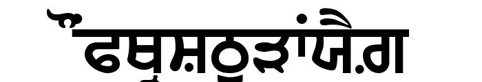 GurbaniLipi Bold Font UPPERCASE