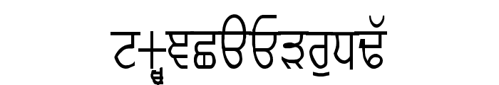 GurmukhiLys 020 Condensed Font UPPERCASE