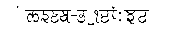 GurmukhiLys 030 Thin Font UPPERCASE