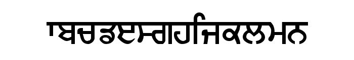 Gurmukhi_IIGS Font LOWERCASE