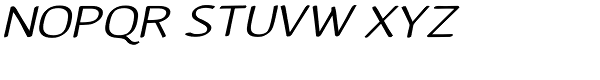 Gurnee Expanded Oblique Font UPPERCASE