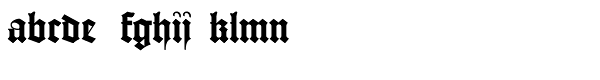 Gutenberg B Font LOWERCASE