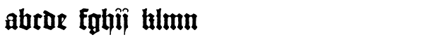 Gutenberg C Font LOWERCASE