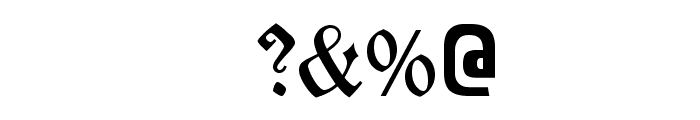 Gutenberg Textura Font OTHER CHARS