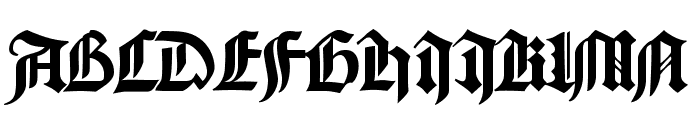 Gutenberg Font UPPERCASE