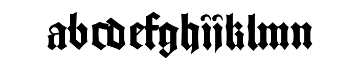 Gutenberg Font LOWERCASE
