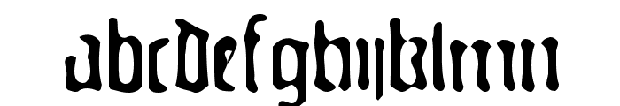 GutenbergsGhostypes Font LOWERCASE