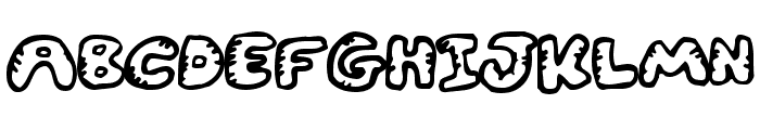 Gwibble Font UPPERCASE