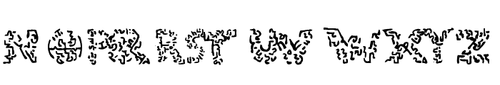 Gylphs of the Ancients Font UPPERCASE
