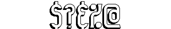 Gyneric 3D BRK Font OTHER CHARS