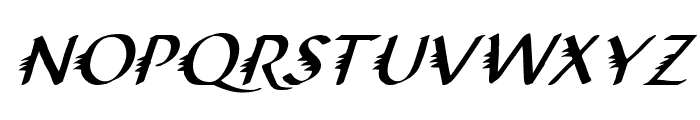 Gypsy Road Italic Font UPPERCASE