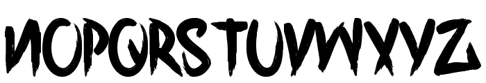 H74 Corpse Paint Font UPPERCASE