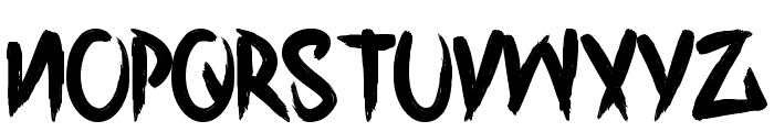 H74 Corpse Paint Font LOWERCASE