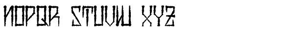 H74 Viper Black Thin Font UPPERCASE