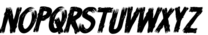 H74 Wizard Tit Italic Font UPPERCASE