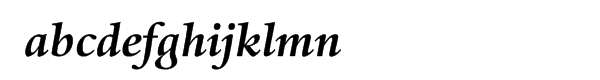 Haarlemmer™ Bold Italic Font LOWERCASE