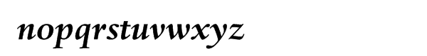Haarlemmer™ Bold Italic Font LOWERCASE