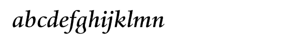 Haarlemmer™ Pro Medium Italic Font LOWERCASE