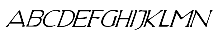 Hadriatic Italic Font LOWERCASE