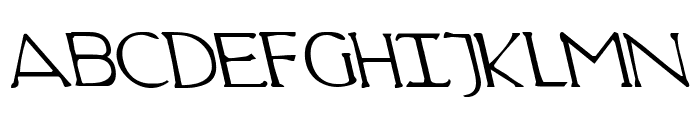 Hadriatic Leftalic Font UPPERCASE