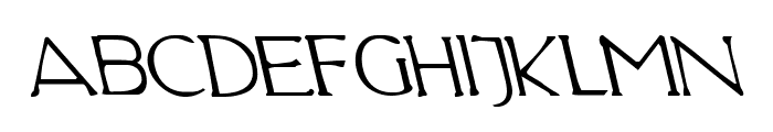 Hadriatic Leftalic Font LOWERCASE