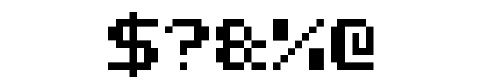 Half Bold Pixel-7 Font OTHER CHARS