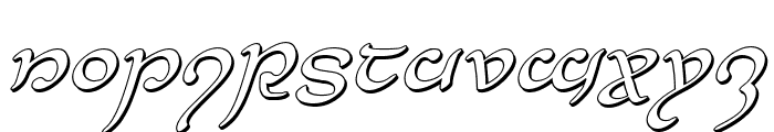Half-Elven 3D Italic Font UPPERCASE