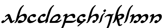 Half-Elven Bold Italic Font LOWERCASE