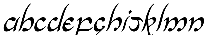 Half-Elven Condensed Italic Font UPPERCASE