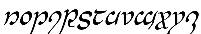 Half-Elven Condensed Italic Font UPPERCASE