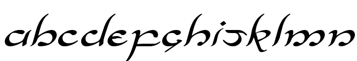 Half-Elven Expanded Italic Font UPPERCASE