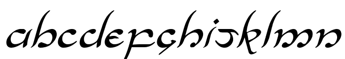 Half-Elven Italic Font UPPERCASE