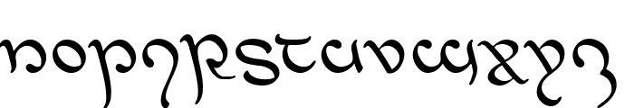 Half-Elven Leftalic Font UPPERCASE