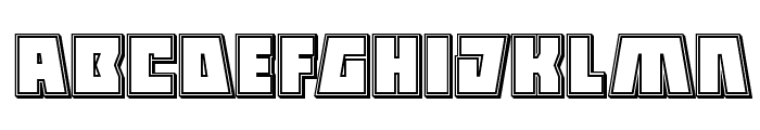 Halfshell Hero Engraved Regular Font LOWERCASE