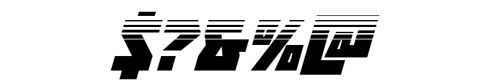 Halfshell Hero Half-Tone Italic Font OTHER CHARS