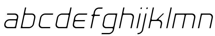 Hall Fetica Decompose Italic Font LOWERCASE