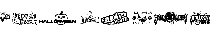 Halloween Logo Font UPPERCASE